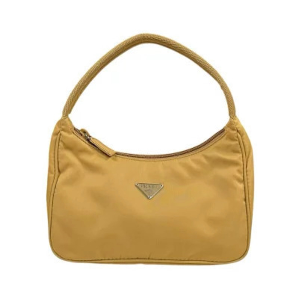 Prada Hobo Bag Handbag Beige Cream